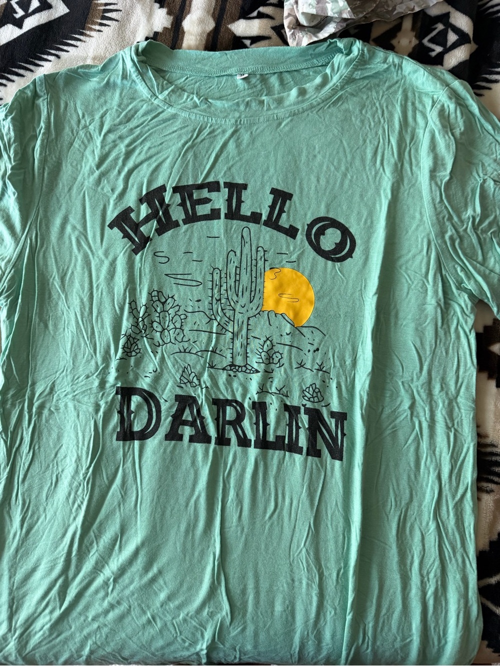 Hello Darlin' Mint Graphic Tee